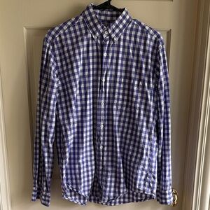J. Cree Purple and White Checkered Men's Shirt — Sz M